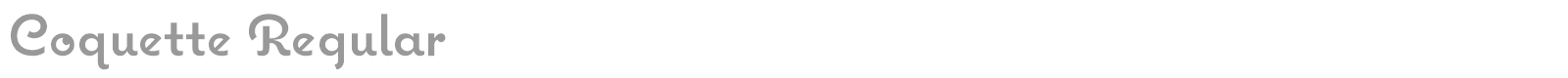 Coquette Bold font preview